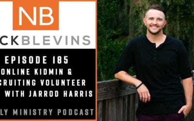 Episode 185: Online Kidmin and Recruiting Volunteer Subs with Jarrod Harris