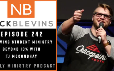 Episode 242: Growing Student Ministry Beyond 10% with TJ McConohay