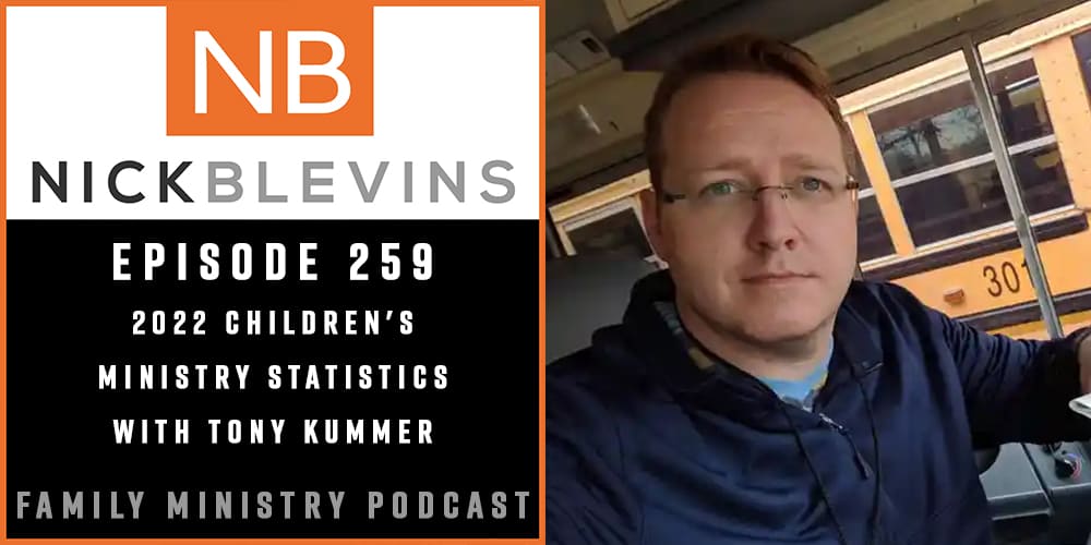 Episode 259: 2022 Children’s Ministry Statistics with Tony Kummer